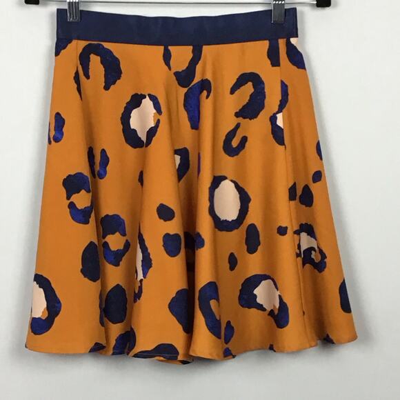 Phillip Lim x Target Animal Print High Waist A Line Mini Skirt Tan Leopard sz 4 - Picture 6 of 11